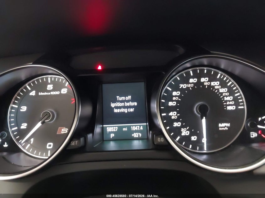 2013 Audi S5 3.0T Premium Plus VIN: WAUVGAFR8DA029255 Lot: 45628580