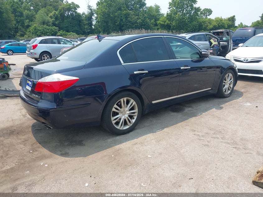 Vin: kmhgc4df9au085549, lot: 46127060, hyundai genesis 4.6 20104