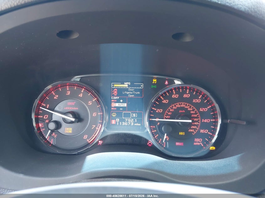 2017 Subaru Wrx Sti VIN: JF1VA2M68H9809420 Lot: 45628611