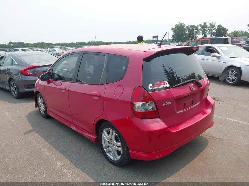 HONDA FIT 2007 VIN JHMGD386X7S024607