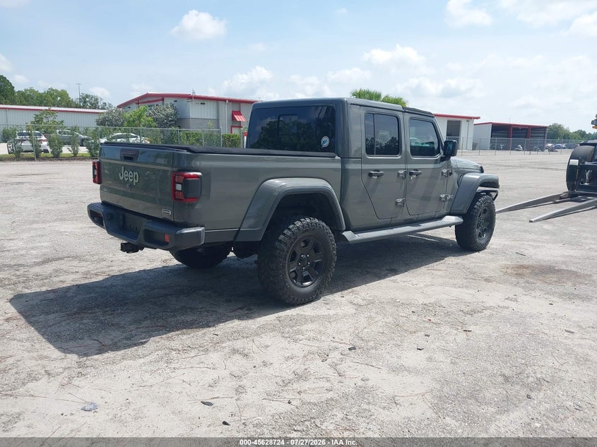 Vin: 1c6hjtfg7ml507575, lot: 46127190, jeep gladiator overland 4x4 20214