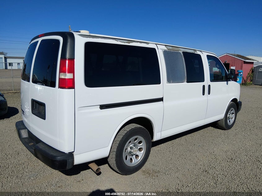 Vin: 1gnshbf49b1114705, lot: 46127218, chevrolet express 1500 ls 20114
