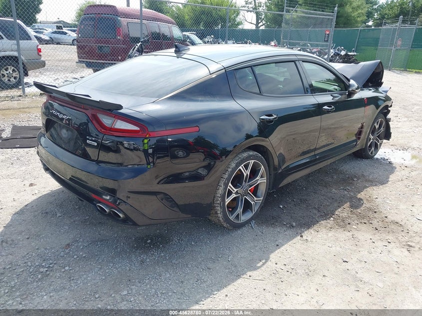 Vin: knae35lc5l6077378, lot: 46127246, kia stinger gt 20204