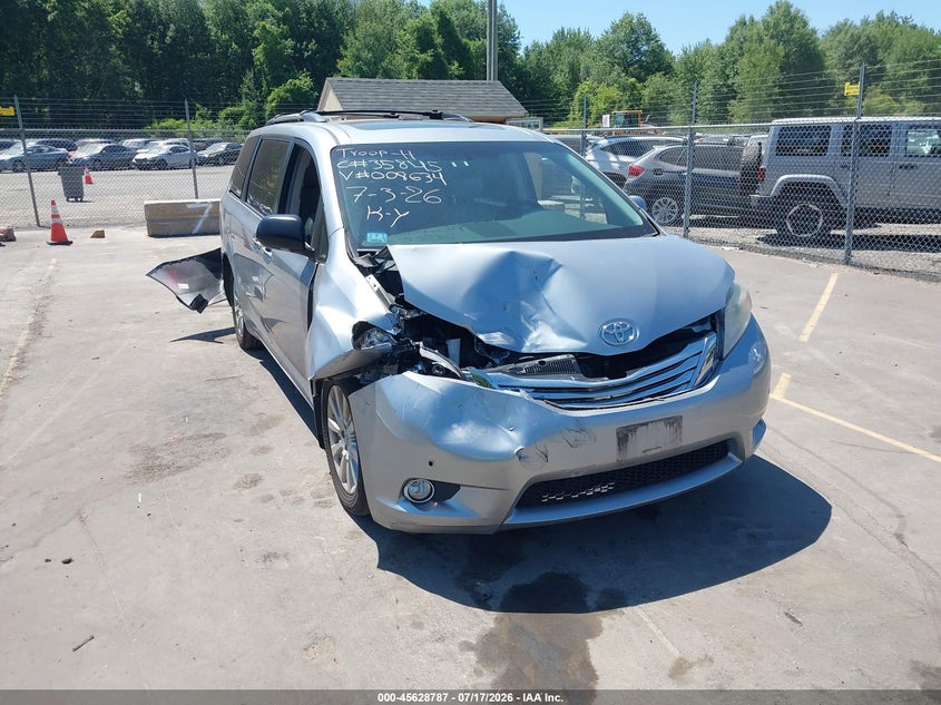 2011 Toyota Sienna Limited VIN: 5TDDK3DC0BS008634 Lot: 45628787