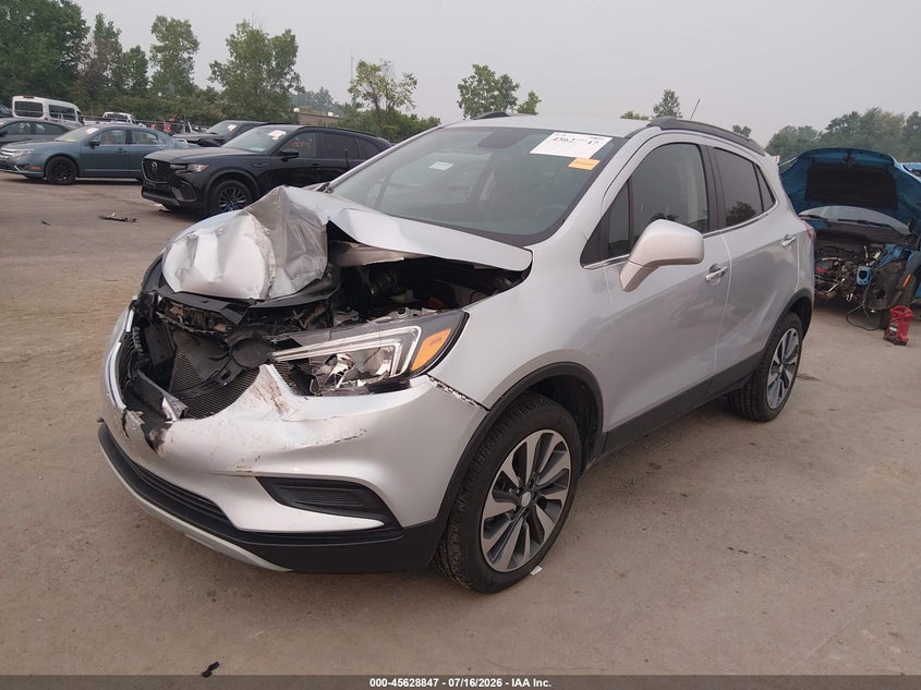 Vin: kl4cjesm6nb555273, lot: 46127313, buick encore awd preferred 20222