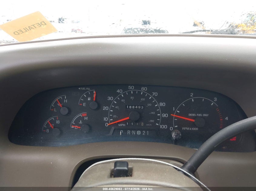 2001 Ford F-250 Lariat/Xl/Xlt VIN: 1FTNW21F81EC65532 Lot: 45629063
