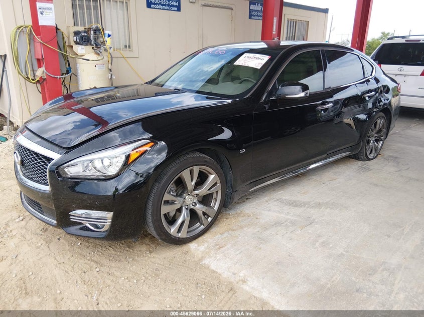 Vin: jn1by1pp1gm630836, lot: 46127532, infiniti q70l 3.7 20162