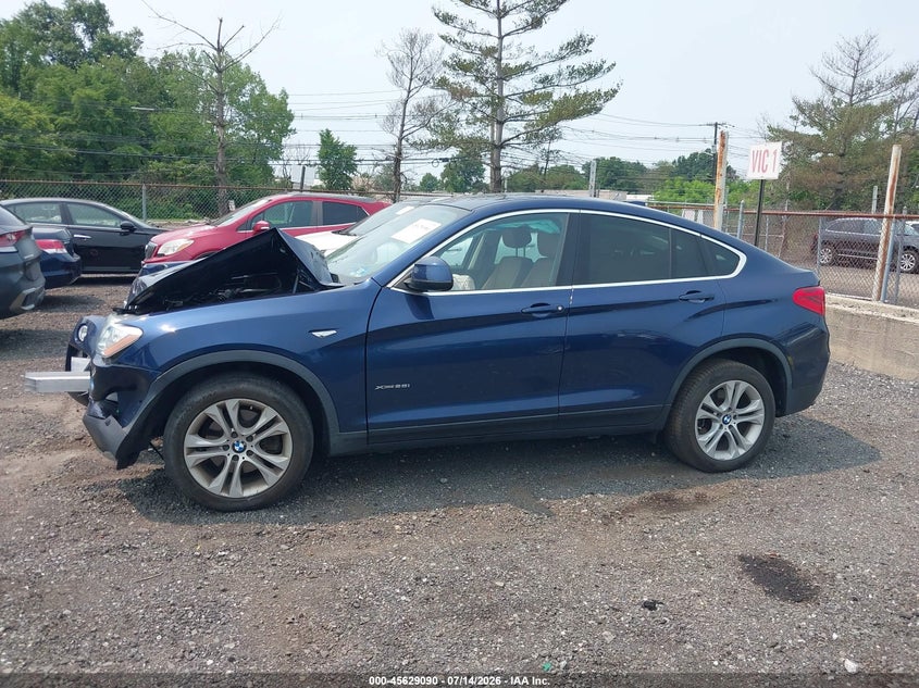 2017 BMW X4 xDrive28I VIN: 5UXXW3C53H0T78152 Lot: 45629090