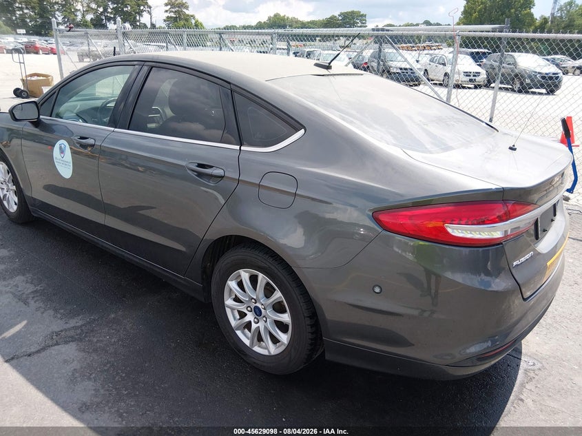 Vin: 3fa6p0g7xjr273379, lot: 46127564, ford fusion s 20183
