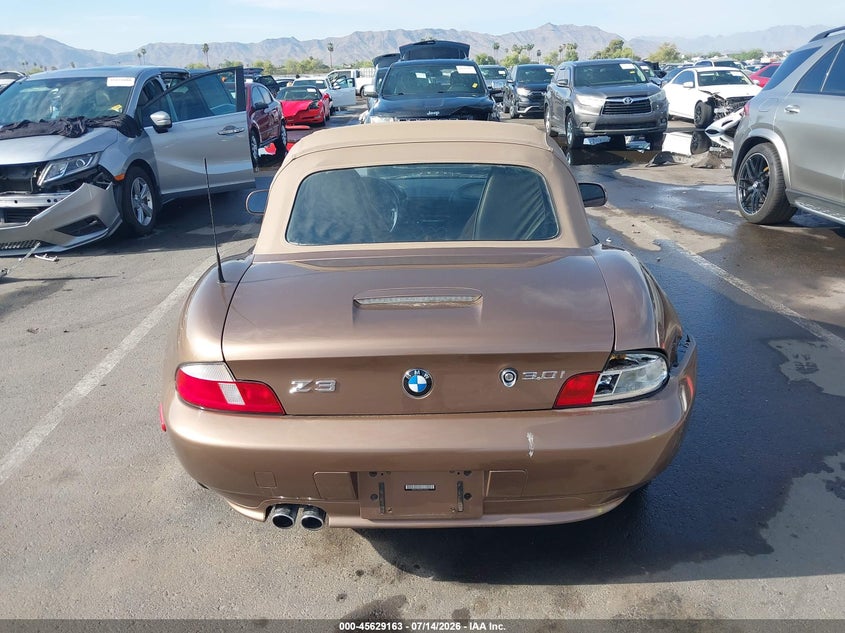 2001 BMW Z3 3.0I VIN: WBACN53481LL47633 Lot: 45629163