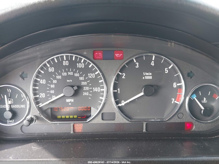 2001 BMW Z3 3.0I VIN: WBACN53481LL47633 Lot: 45629163