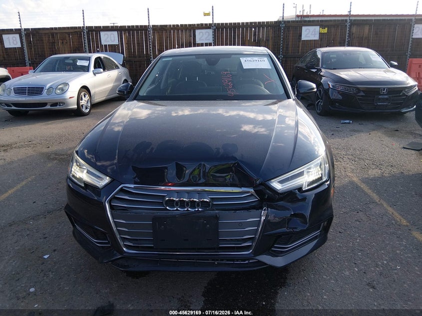 2018 Audi A4 2.0T Premium/2.0T Tech Premium VIN: WAUENAF49JN017887 Lot: 45629169