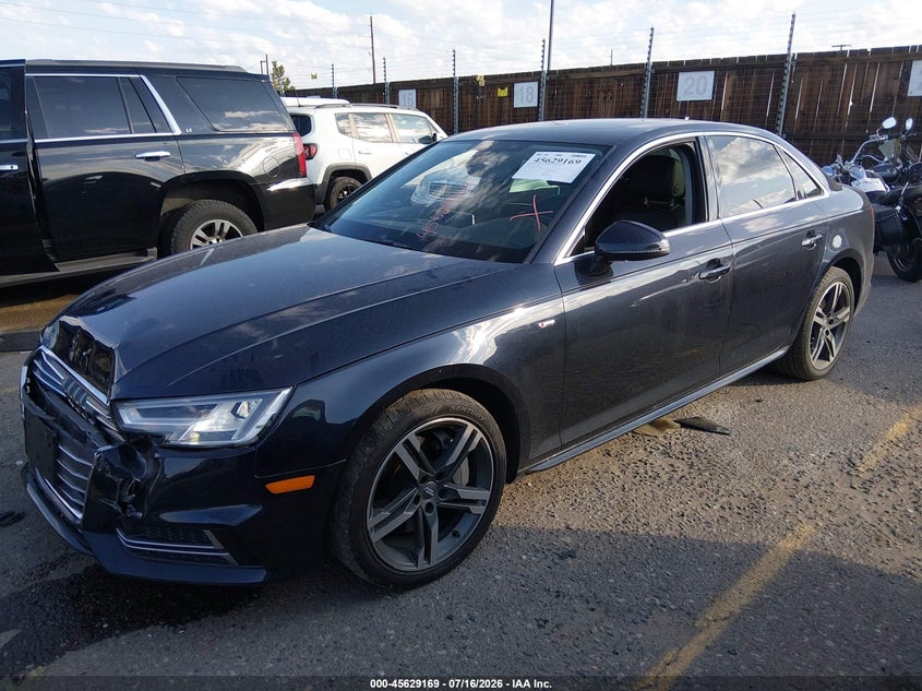 Vin: wauenaf49jn017887, lot: 46127635, audi a4 2.0t premium/2.0t tech premium 20182