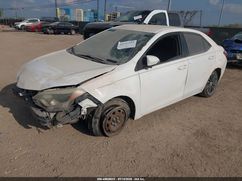2015 Toyota Corolla, Удар спереди, IAAI, VIN 5YFBURHE4FP287102 — фото 2