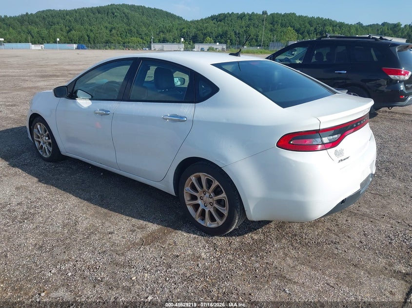 Vin: 1c3cdfcb5gd645302, lot: 46127685, dodge dart limited 20163