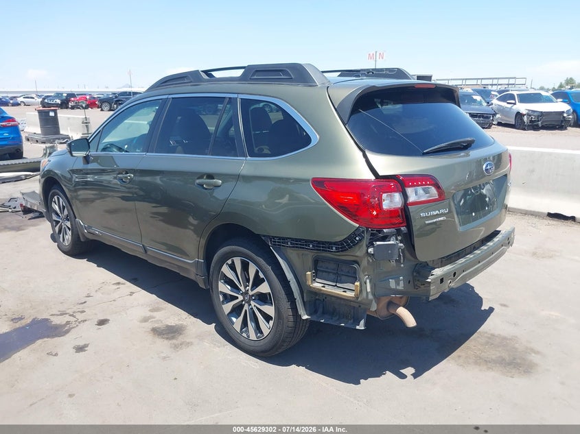 Vin: 4s4bsalc6f3256628, lot: 46127768, subaru outback 2.5i limited 20153