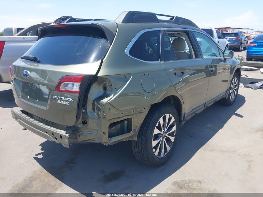Vin: 4s4bsalc6f3256628, lot: 46127768, subaru outback 2.5i limited 20154