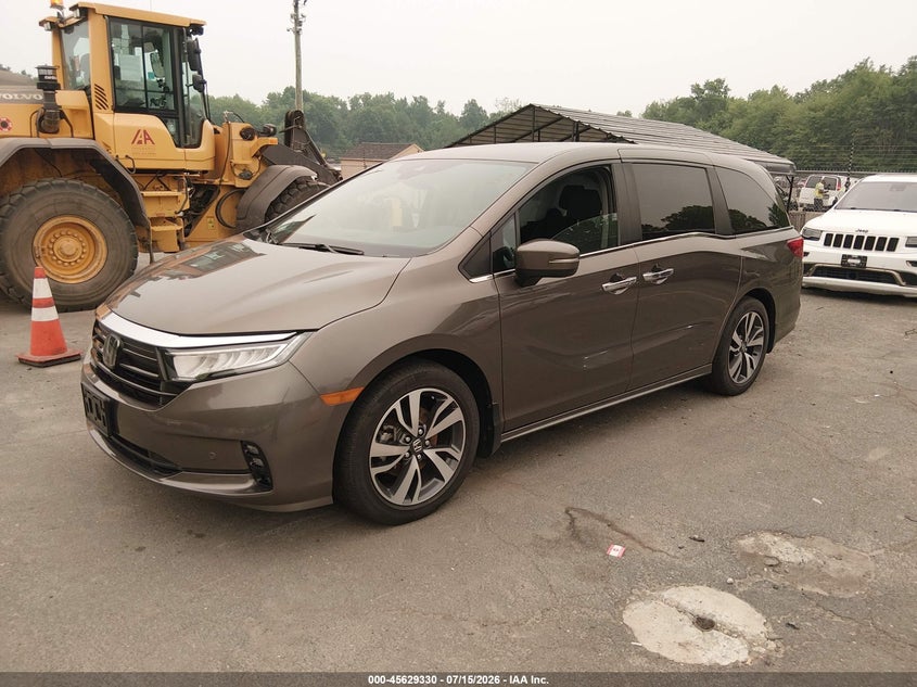 Vin: 5fnrl6h83mb038826, lot: 46127796, honda odyssey touring 20212