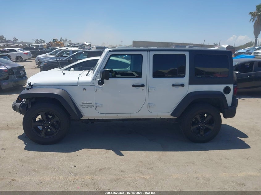 2016 JEEP WRANGLER SPORT UTILITY VEHICLE 3.6L V-6 DOHC, VVT, 285HP