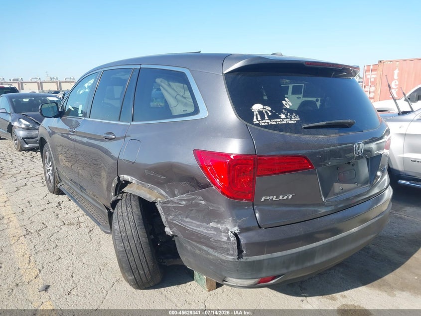 Vin: 5fnyf6h58jb038969, lot: 46127807, honda pilot ex-l 20183