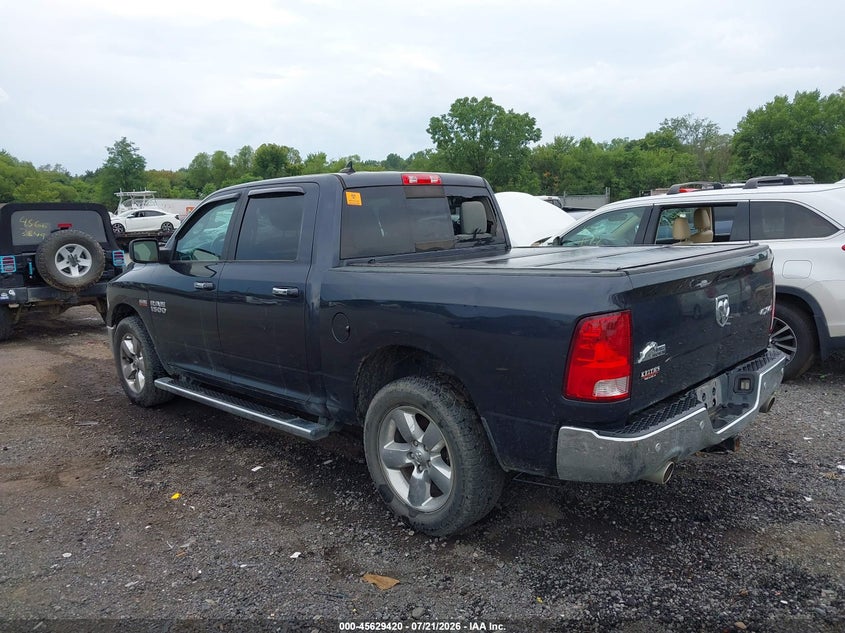 Vin: 1c6rr7lt7js206408, lot: 46127886, ram 1500 big horn  4x4 5'7 box 20183