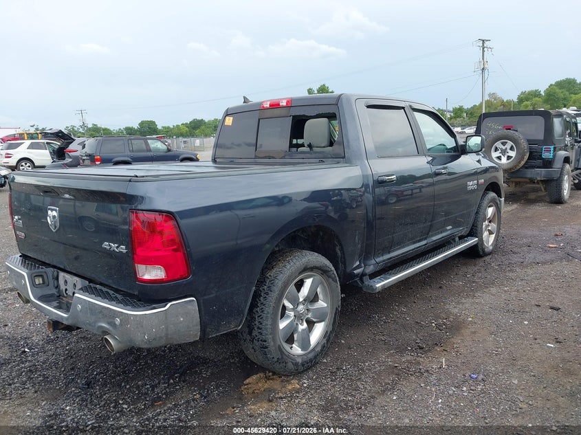 Vin: 1c6rr7lt7js206408, lot: 46127886, ram 1500 big horn  4x4 5'7 box 20184