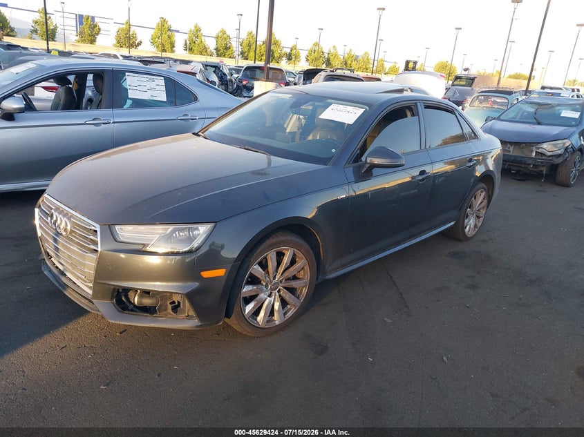Vin: waukmaf41ja088790, lot: 46127890, audi a4 2.0t tech ultra premium/2.0t ultra premium 20182
