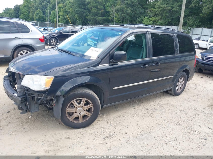 Vin: 2a4rr5d18ar150629, lot: 46127898, chrysler town & country touring 20102