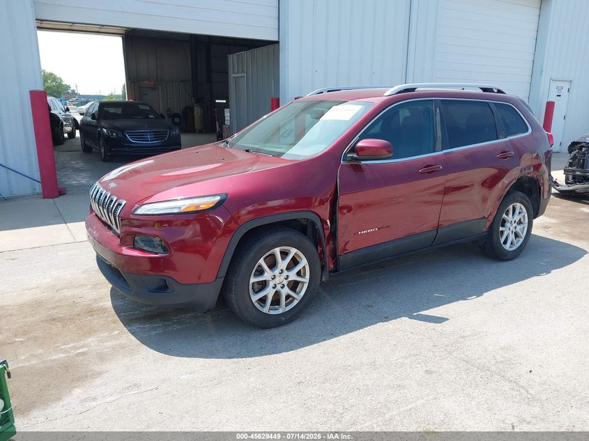 2018 Jeep Cherokee, Front End, IAAI, VIN 1C4PJLCB0JD616141 — photo 2