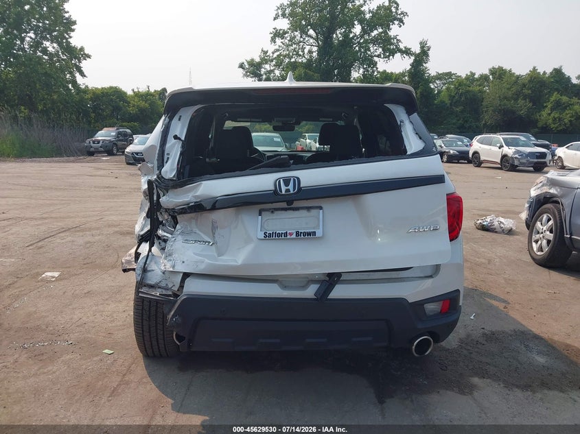 2025 Honda Passport Awd Ex-L VIN: 5FNYF8H58SB017777 Lot: 45629530