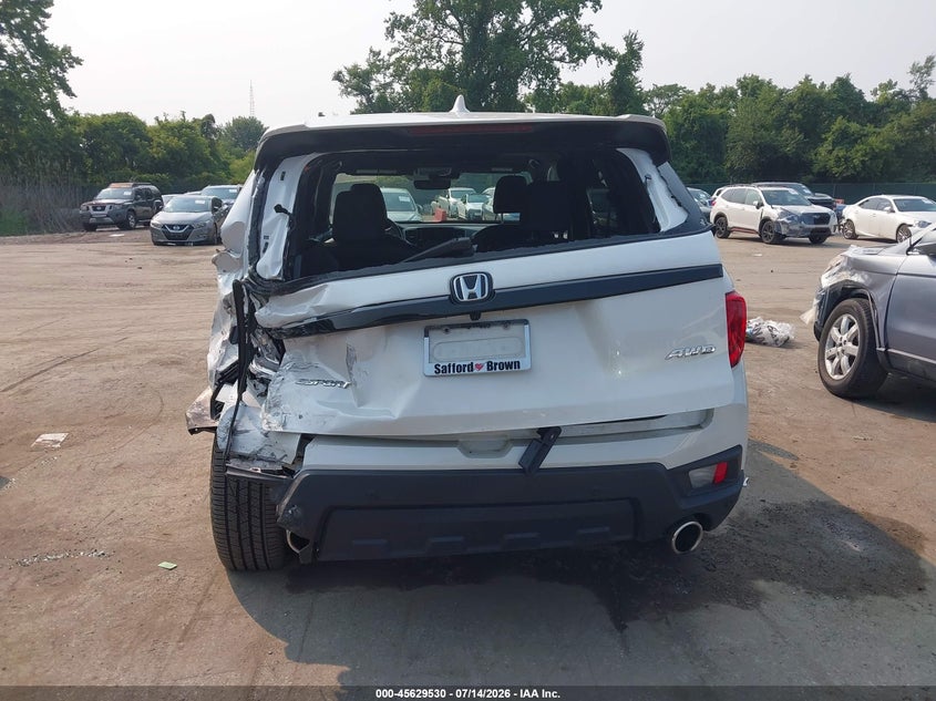 2025 Honda Passport Awd Ex-L VIN: 5FNYF8H58SB017777 Lot: 45629530