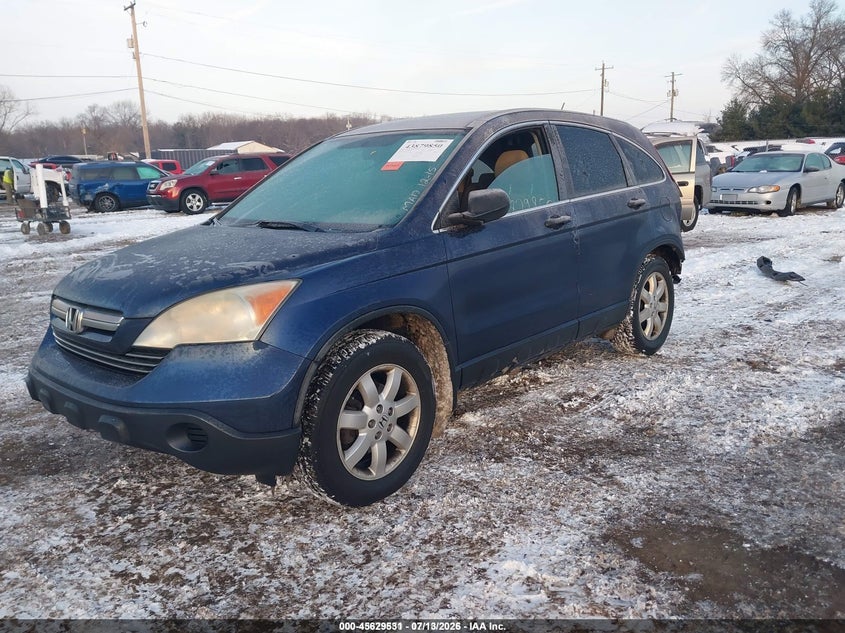 2008 Honda Cr-V Ex, Rear, IAAI, VIN 5J6RE48598L038699 — photo 2