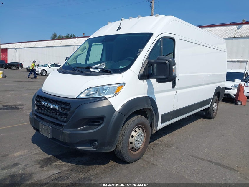 Vin: 3c6lrvdg4pe577761, lot: 46128075, ram promaster 2500 high roof 159 wb 20232