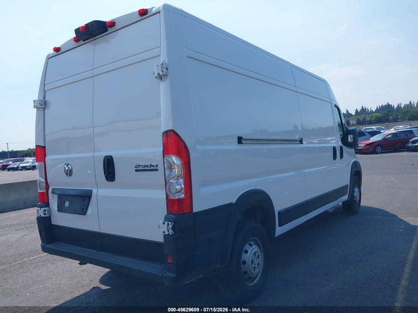 Vin: 3c6lrvdg4pe577761, lot: 46128075, ram promaster 2500 high roof 159 wb 20234