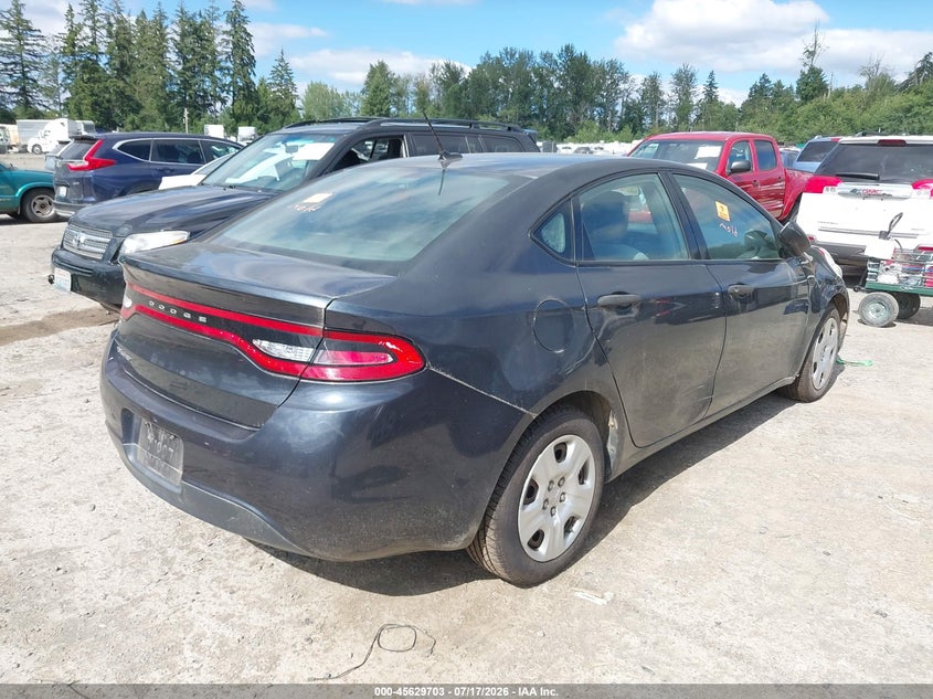 Vin: 1c3cdfaa4dd314264, lot: 46128169, dodge dart se 20134