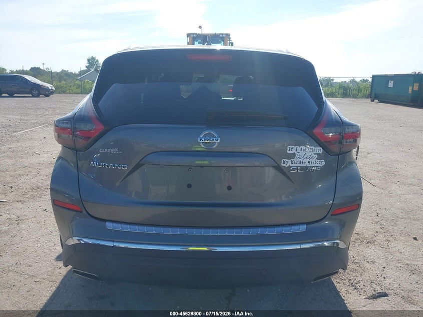 2021 Nissan Murano Sl Intelligent Awd VIN: 5N1AZ2CS0MC119623 Lot: 45629800