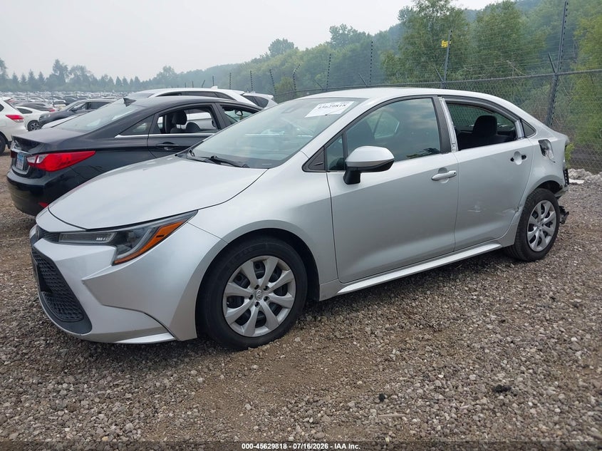 2021 Toyota Corolla, Rear, IAAI, VIN 5YFEPMAE4MP222930 — photo 2