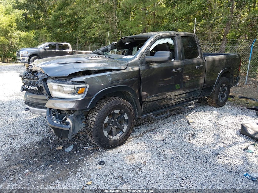 Vin: 1c6srfetxln307341, lot: 46128294, ram 1500 rebel  4x4 6'4 box 20202