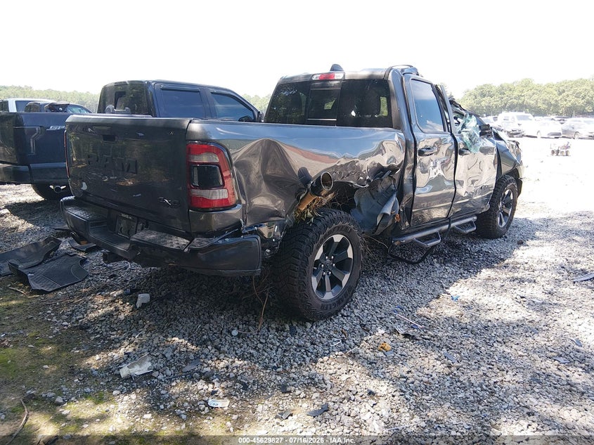 Vin: 1c6srfetxln307341, lot: 46128294, ram 1500 rebel  4x4 6'4 box 20204