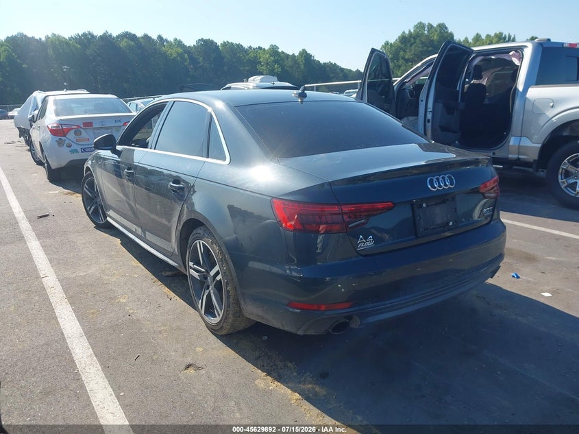Vin: wauenaf47hn020619, lot: 46128358, audi a4 premium plus 20173