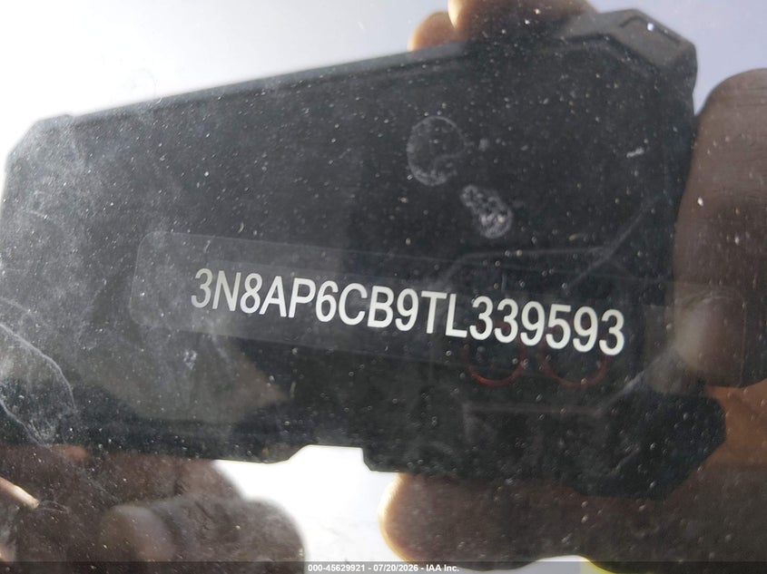 2026 Nissan Kicks Sv VIN: 3N8AP6CB9TL339593 Lot: 45629921