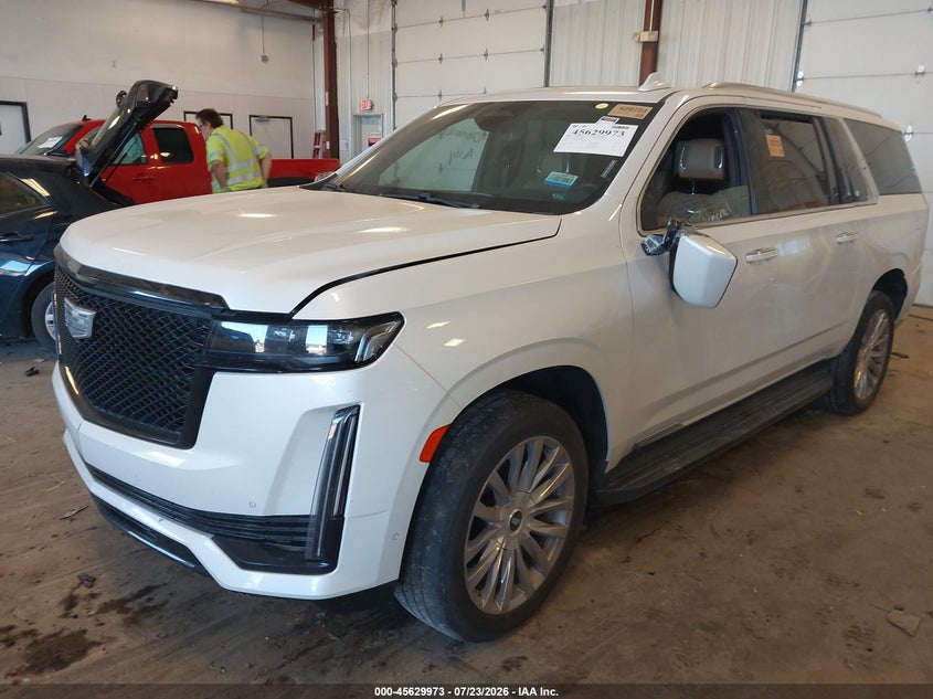 Vin: 1gys4kkl0nr303101, lot: 46128439, cadillac escalade esv 4wd premium luxury 20222
