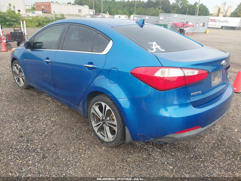 Vin: knafz4a89e5161465, lot: 46128504, kia forte ex 20143