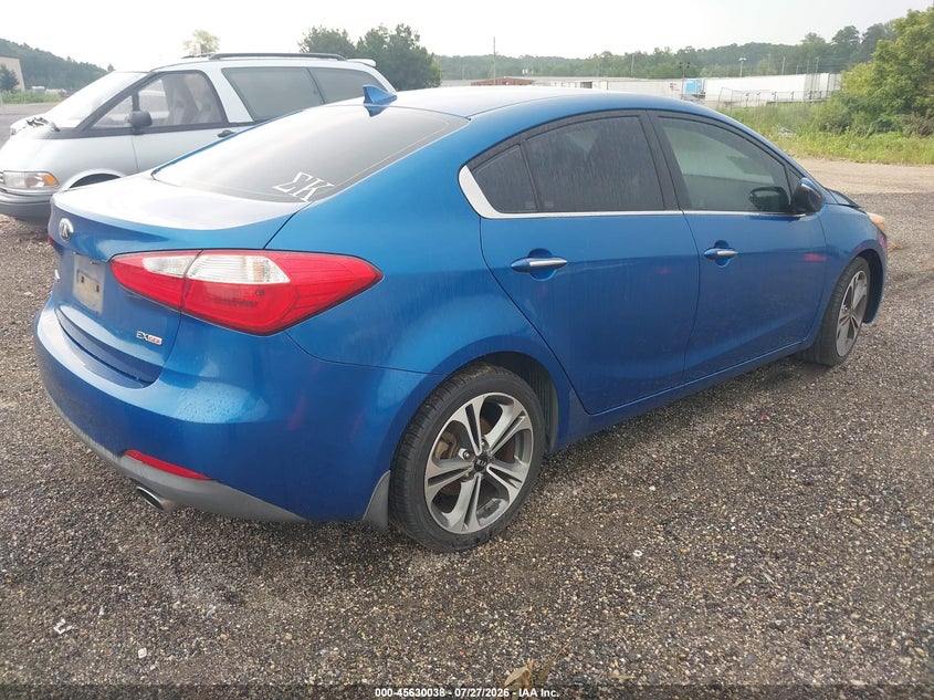 Vin: knafz4a89e5161465, lot: 46128504, kia forte ex 20144