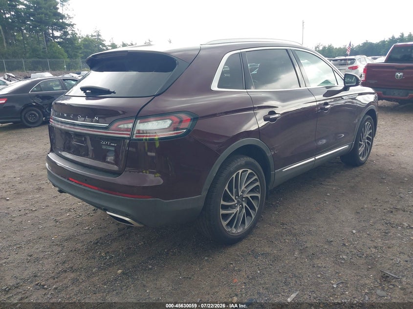 Vin: 2lmpj8k91lbl00221, lot: 46128526, lincoln nautilus reserve 20204