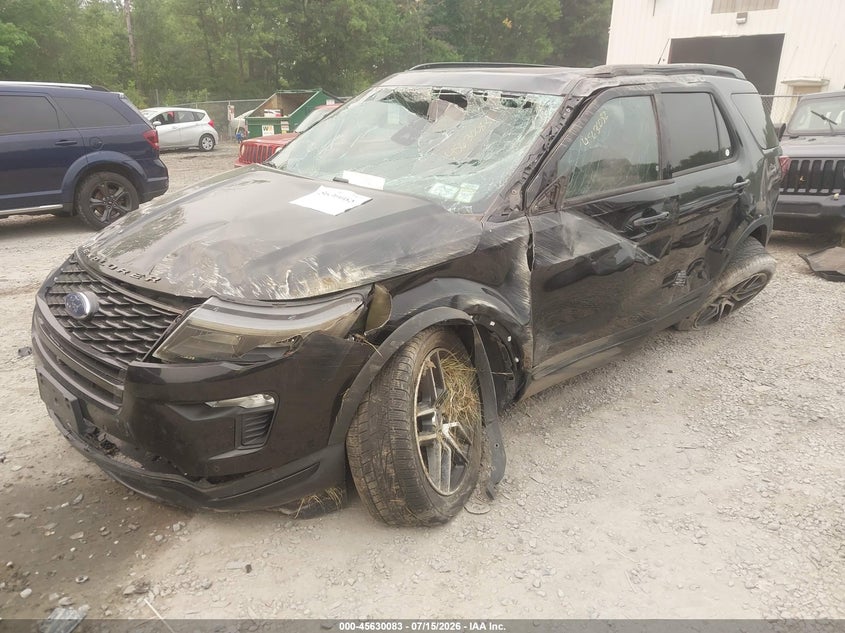 Vin: 1fm5k8gt2kga74945, lot: 46128549, ford explorer sport 20192