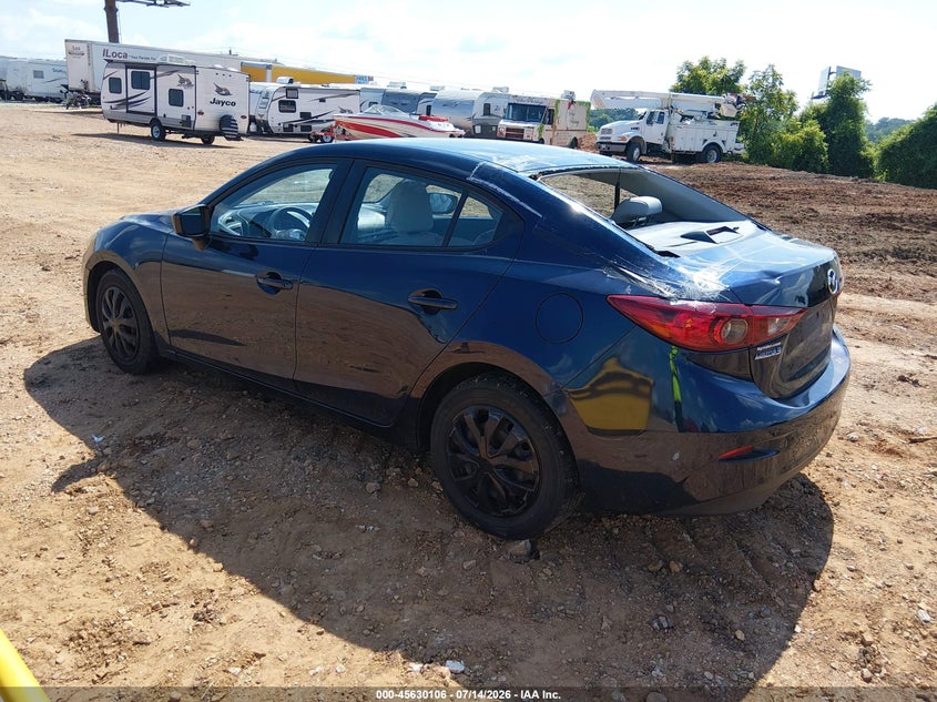 Vin: jm1bm1u75e1118007, lot: 46128572, mazda mazda3 i sport 20143