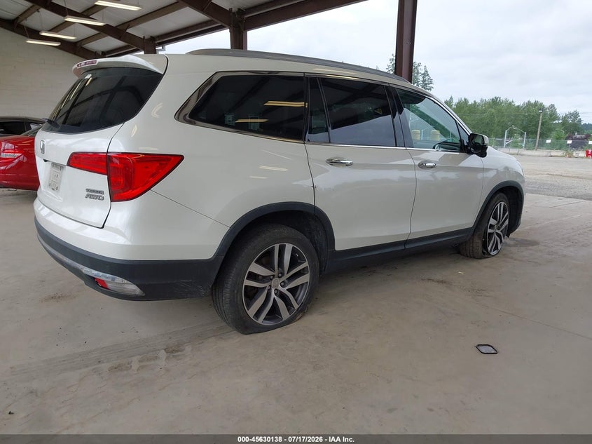 Vin: 5fnyf6h94hb054146, lot: 46128604, honda pilot touring 20174