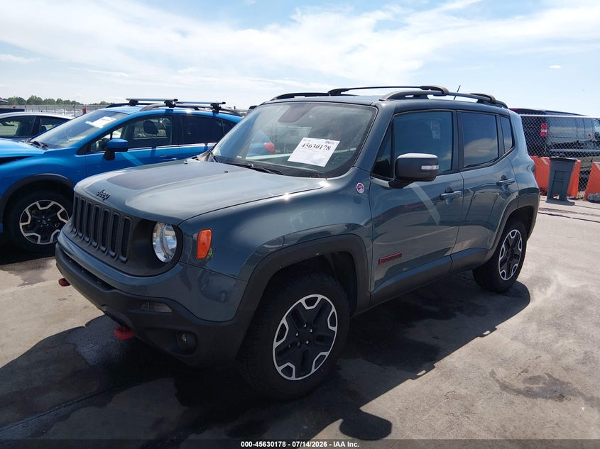 2016 Jeep Renegade, Rear, IAAI, VIN ZACCJBCT5GPC81440 — photo 2