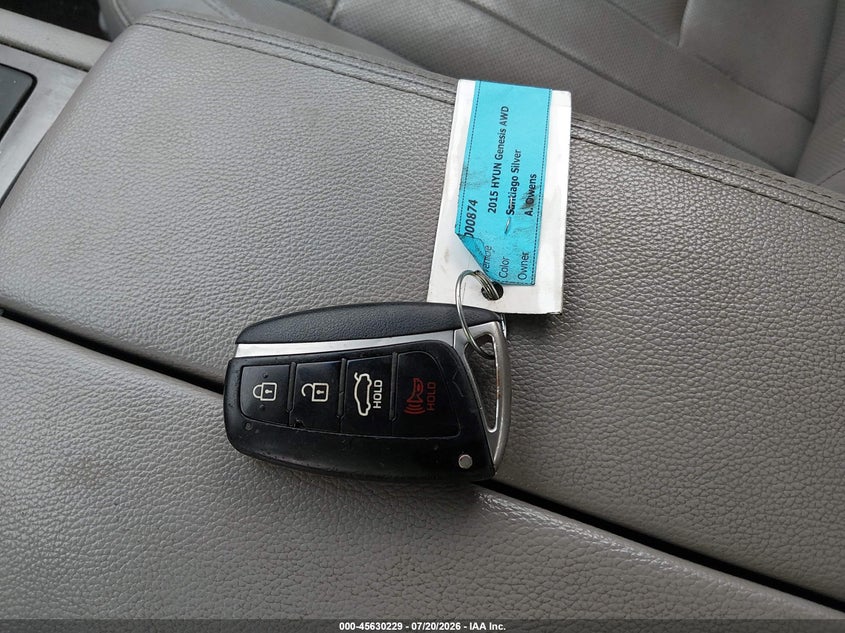 2015 Hyundai Genesis 3.8 VIN: KMHGN4JE9FU094457 Lot: 45630229